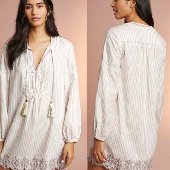 Anthropologie Other - Anthropologie Flores Sleep Tassel Dress Flannel